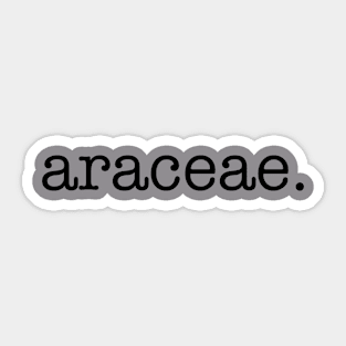 Araceae. Sticker